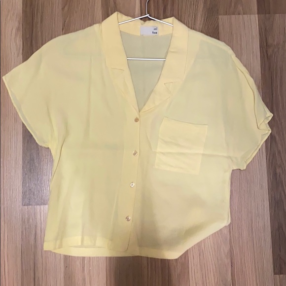 Wilfred pale yellow button up blouse - Picture 1 of 2